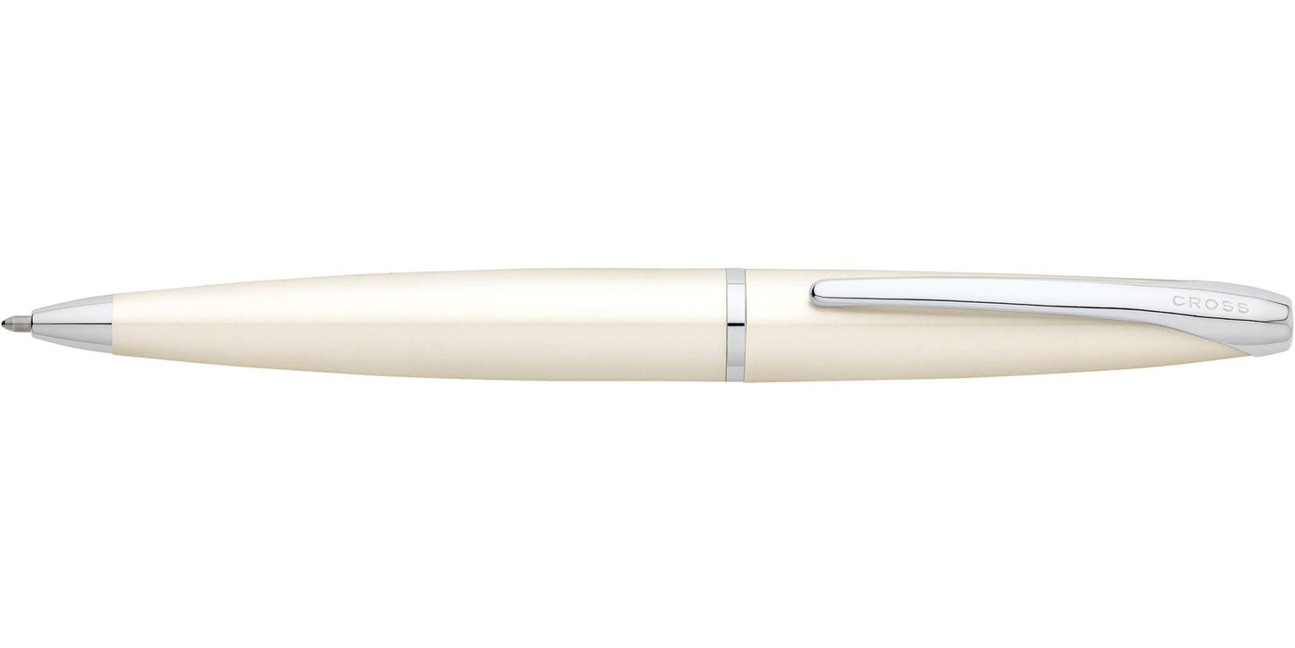 ATX Pearlescent White Lacquer Ballpoint Pen