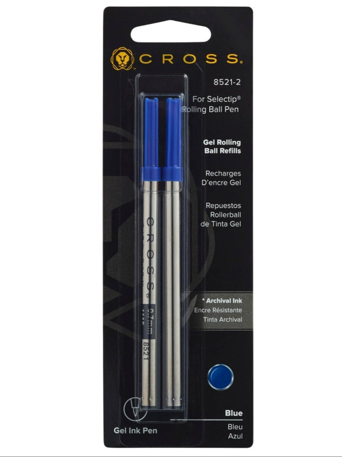Selectip Gel Rollerball Pen Refill - Blue - Dual Pack