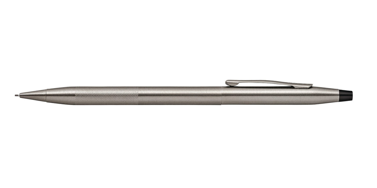 Classic Century Titanium Gray PVD 0.7MM Pencil with Micro-knurl Detail