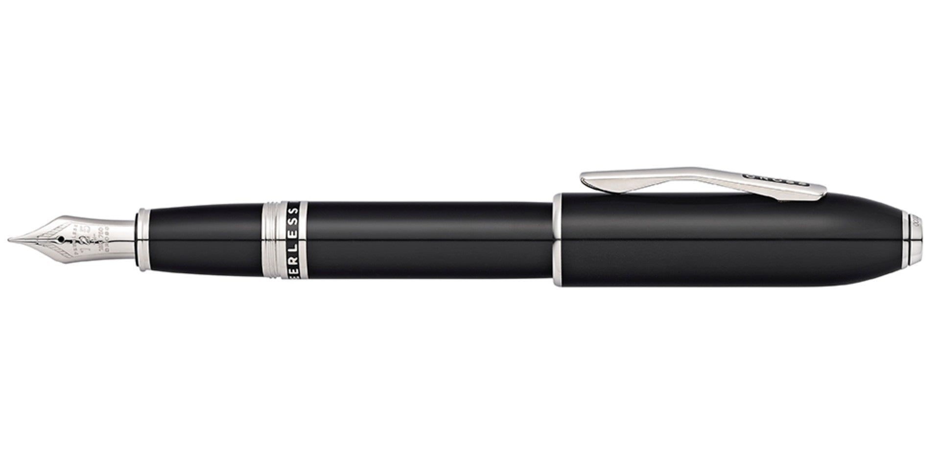Peerless 125 Obsidian Black Lacquer Fountain Pen