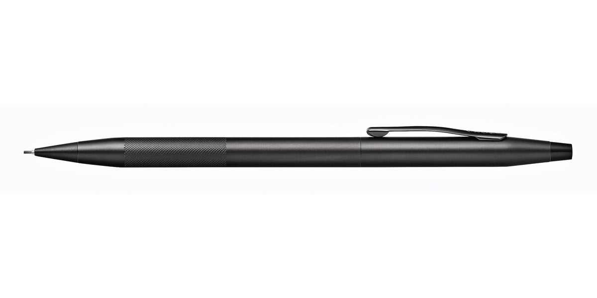 Classic Century Black PVD 0.7MM Pencil with Micro-knurl Detail