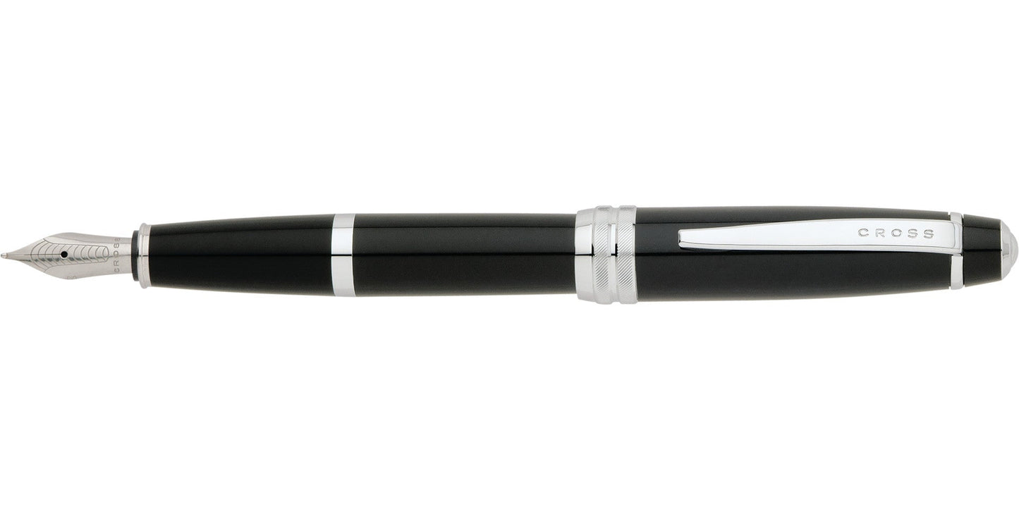 Bailey Black Lacquer Ballpoint Pen & Fountain Pen (Medium) Gift Set