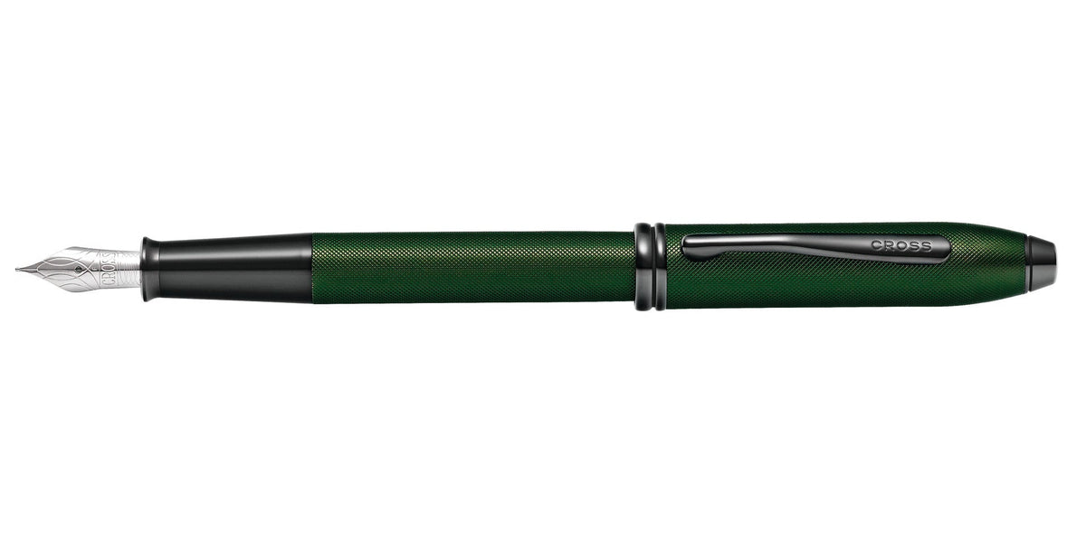 Townsend Matte Green PVD Micro-knurl Fountain Pen