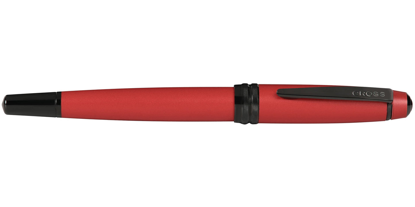 Bailey™ Matte Red Lacquer Stainless Steel Medium Nib Fountain Pen