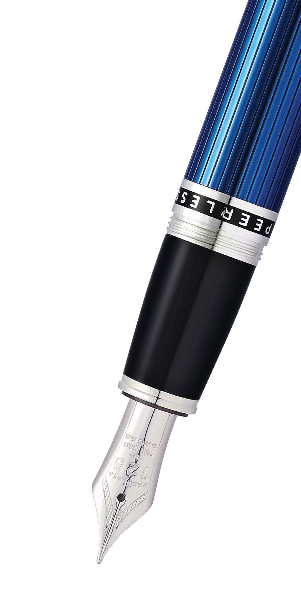 Peerless Translucent Quartz Blue Fountain Pen