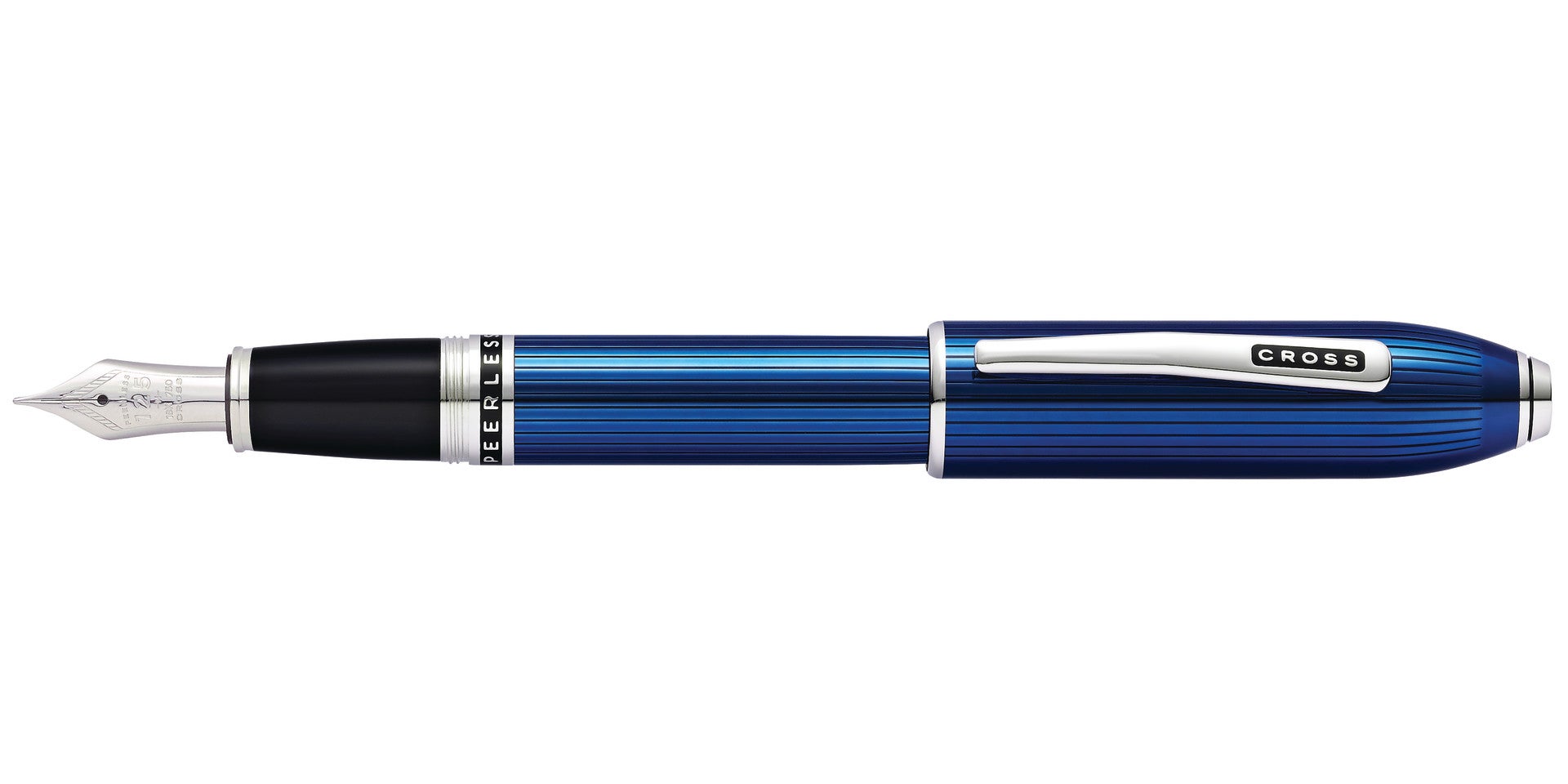 Peerless Translucent Quartz Blue Fountain Pen