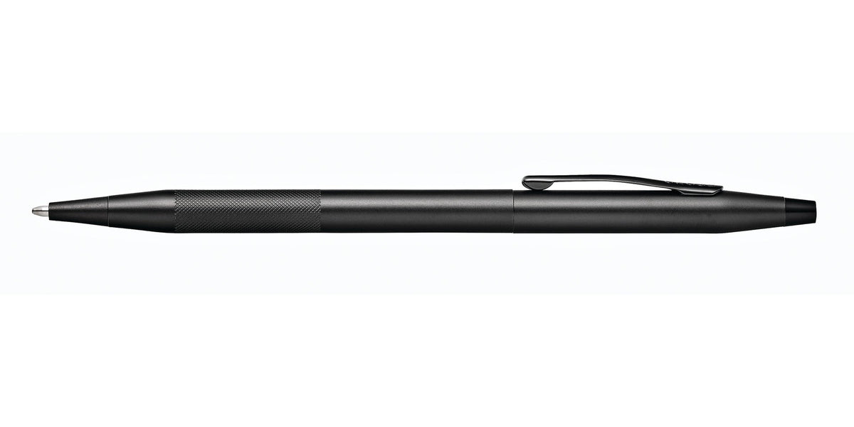 Classic Century Black Pen and Pencil Set with Micro-knurl Detail
