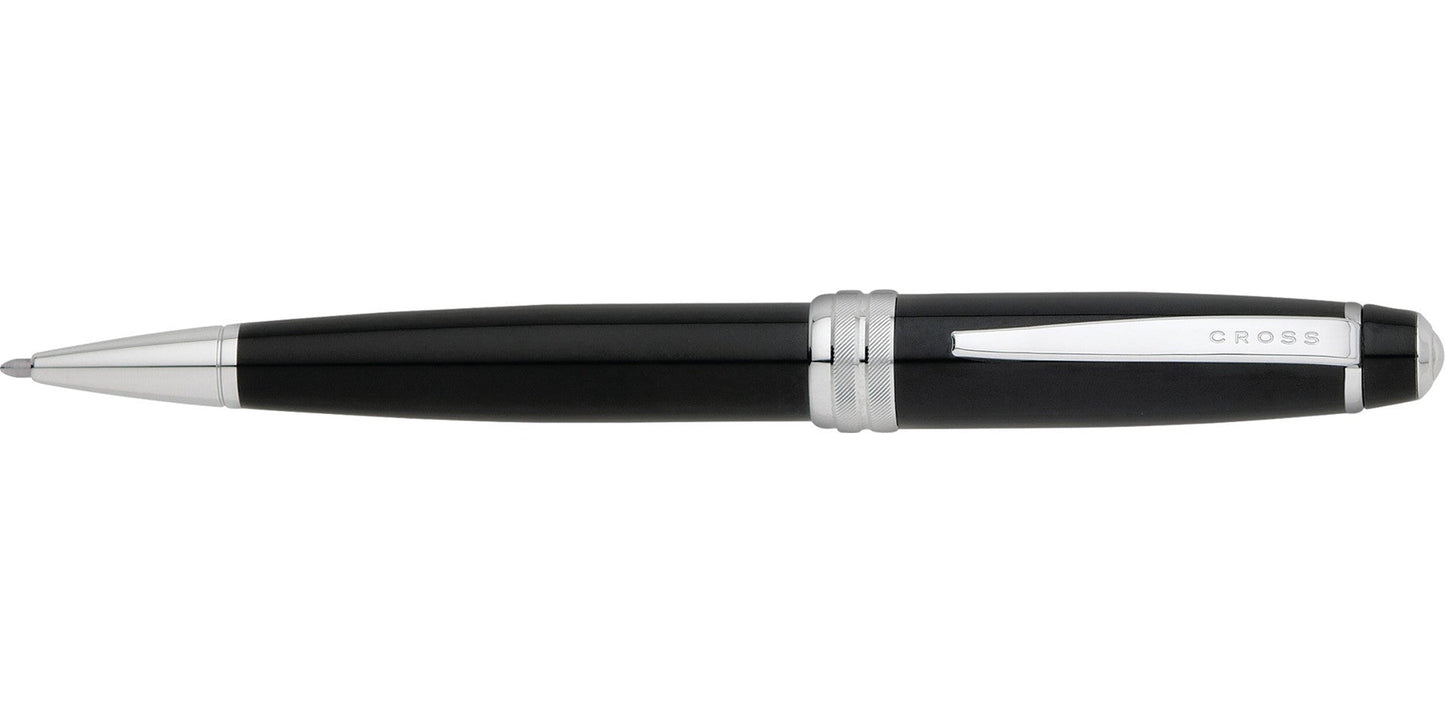 Bailey Black Lacquer Ballpoint Pen & Fountain Pen (Medium) Gift Set
