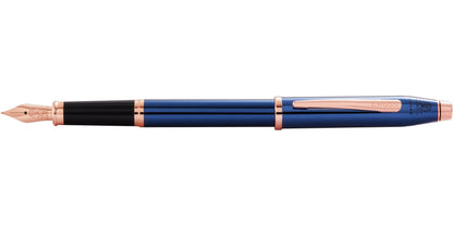 Century II Translucent Cobalt Blue Lacquer Fountain Pen