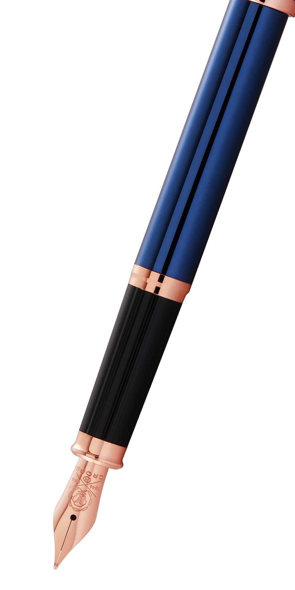 Century II Translucent Cobalt Blue Lacquer Fountain Pen