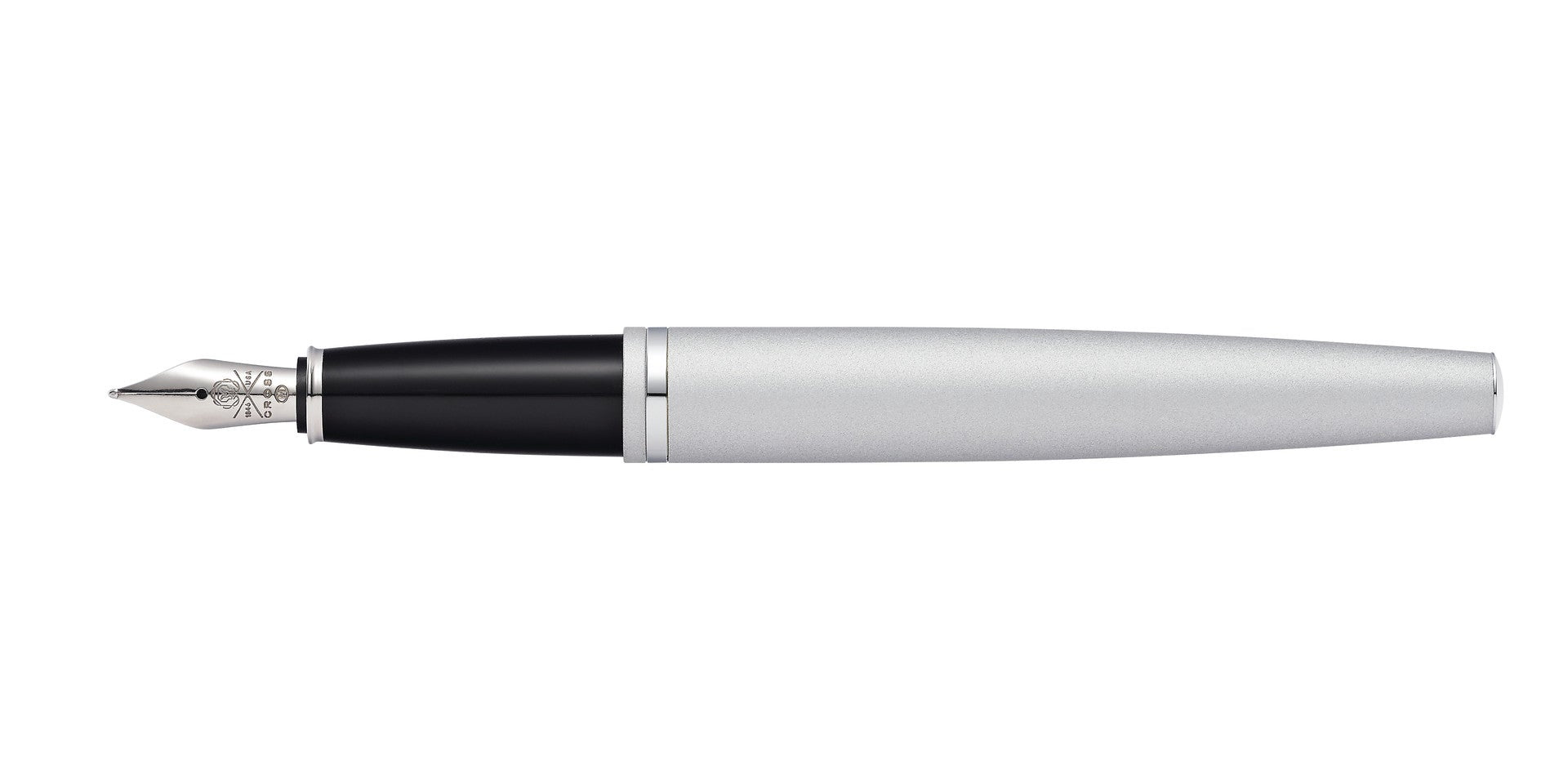 Calais Satin Chrome Fountain Pen